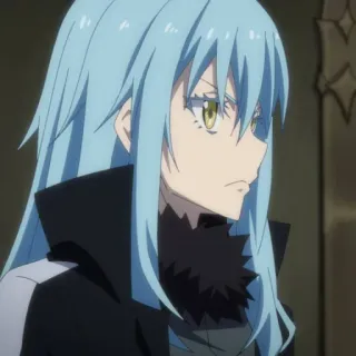 😠 18eddc08 Rimuru Tempest That Time I Got Reincarnated as a Slime Anime, Slime, Isekai, Reinkarnasi, Fantasi telegram sticker