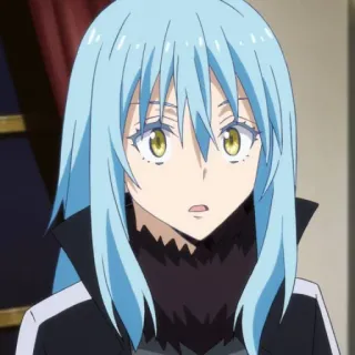 😧 4c3f0221 Rimuru Tempest That Time I Got Reincarnated as a Slime Anime, Isekai, Slime, Fantasi, Karakter telegram sticker