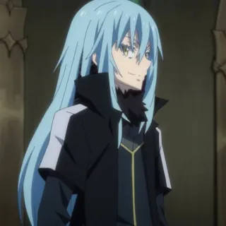 😈 50718496 Rimuru Tempest That Time I Got Reincarnated as a Slime Anime, Isekai, Slime, Manga, Karakter telegram sticker