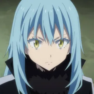 😠 51f51d69 Rimuru Tempest That Time I Got Reincarnated as a Slime Anime, Isekai, Slime, Sihir, Fantasi telegram sticker
