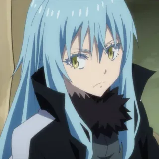 😒 69f9da08 Rimuru Tempest That Time I Got Reincarnated as a Slime Anime, Slime, Reinkarnasi, Isekai, Fantasi telegram sticker
