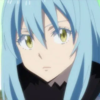 😧 7b4f74b6 Rimuru Tempest That Time I Got Reincarnated as a Slime Anime, Slime, Isekai, Sihir, Monster telegram sticker