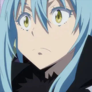 🙁 8eb17a8a Rimuru Tempest That Time I Got Reincarnated as a Slime anime, isekai, slime, rimuru telegram sticker