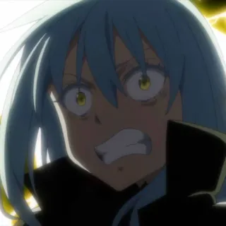 🤯 a0ee68f8 Rimuru Tempest That Time I Got Reincarnated as a Slime Anime, Slime, Marah, Isekai telegram sticker