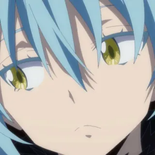 😒 aa44772e Rimuru Tempest That Time I Got Reincarnated as a Slime Anime, Isekai, Slime, Fantasi, Rimuru telegram sticker