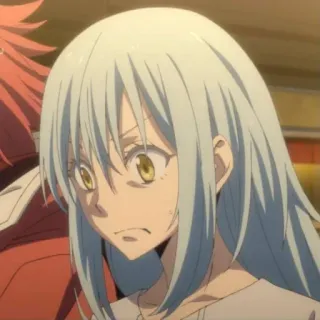 😳 d028afda Rimuru Tempest That Time I Got Reincarnated as a Slime Anime, Isekai, Slime, Manga, Fantasi telegram sticker