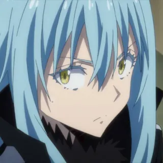 😠 d4699eb9 Rimuru Tempest That Time I Got Reincarnated as a Slime Anime, Isekai, Slime, Rimuru, Tempest telegram sticker