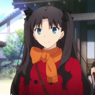 🙂 1eac76d2 Rin Tohsaka Fate/stay night Anime, Garota, Personagem, Fate Stay Night, Rin Tohsaka telegram sticker