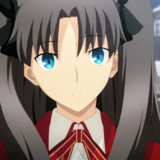 🤨 b421c4a1 Rin Tohsaka Fate/stay night Anime, Personagem, Feminino, Estudante, Mago telegram sticker