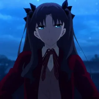 😡 c276e610 Rin Tohsaka Fate/stay night Anime, Desenho animado, Personagem, Rin Tohsaka, Fate/stay night telegram sticker