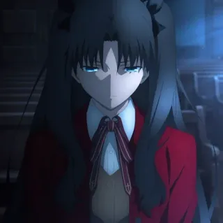 😔 dab13bc9 Rin Tohsaka Fate/stay night Anime, Desenho animado, Fate, Tohsaka, Rin telegram sticker