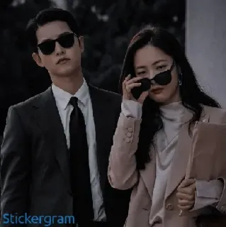 😎 f0f68eff kacamata hitam, setelan jas, bisnis, kantor, mode, gaya telegram sticker