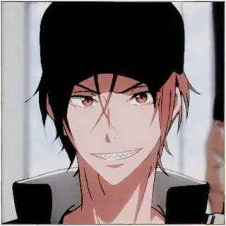 🌊 0c12f239 Rin Matsuoka Free! Anime, Postać, rude włosy, uśmiech, kapelusz telegram sticker