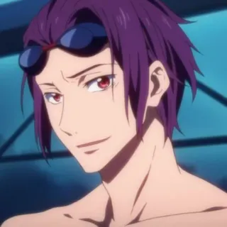 🌊 68383b69 Rin Matsuoka Free! Anime, Pływak, Postać, Rin, Matsuoka telegram sticker