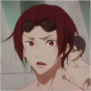 🌊 b8d8c9dc Rin Matsuoka Free! Anime, Pływanie, Manga, Rin Matsuoka, Free!, Postać telegram sticker