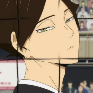 🥜 f2079c18 Atsumu Miya Haikyuu!! Anime, Haikyuu, Atsumu Miya, Vôlei, Mangá whatsapp sticker