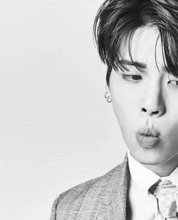 💋 3c90e286 사람, 남자, 정장, 인물 사진, 흑백, 넥타이, 패션, 잘생긴 telegram sticker