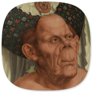 🙂 ae565cff искусство, портрет, исторический, лицо, произведение искусства telegram sticker