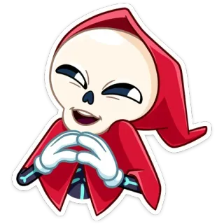 😈 6e61be07 骸骨, 死神, 死, 漫画, キャラクター, 不気味, ハロウィン telegram sticker