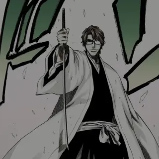 🧬 c0f6f05f Aizen Bleach Anime, Manga, Waffe, Schwert, Aizen, Bleach telegram sticker