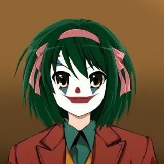 🤡 417dfeb3 clown, anime, joker, makeup, cosplay telegram sticker