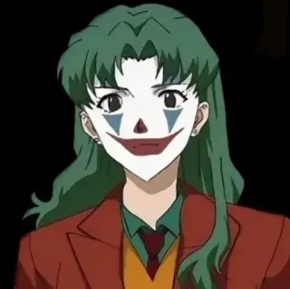 🤡 5f282ed8 anime, joker, makeup, character telegram sticker