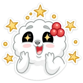😃 6eb45e1f милый, животное, звёзды, весёлый, каваий telegram sticker