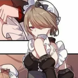 🤍 6ac36e91 Anime, Hầu gái, Cô gái, Dễ thương, Manga, Waifu telegram sticker