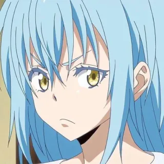 🌟 5b1948ae Rimuru Tempest That Time I Got Reincarnated as a Slime Anime, Charakter, Rimuru, Tempest, Schleim whatsapp sticker