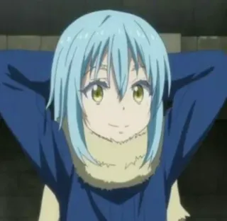 🫐 e772dea2 Rimuru Tempest That Time I Got Reincarnated as a Slime Anime, Schleim, Isekai, Manga, Charakter, Fantasy whatsapp sticker