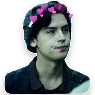 😎 19d95903 Jughead Jones Riverdale Jughead Jones, Riverdale, Teenie-Drama, TV-Serie, Herz, Teenager, Charakter telegram sticker