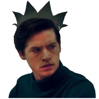 😣 3d88ad13 Jughead Jones Riverdale Riverdale, Jughead, Krone, TV-Serie, Teenager-Drama telegram sticker