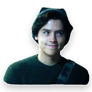 😏 47751de5 Jughead Jones Riverdale Jughead, Riverdale, Cole Sprouse, Teen Drama, TV-Serie, Archie Comics telegram sticker