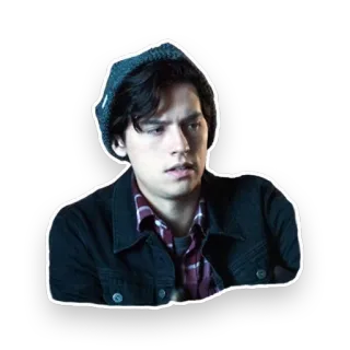 🤔 60216c21 Jughead Jones Riverdale Jughead, Riverdale, Cole Sprouse, Teen Drama, Charakter telegram sticker