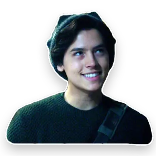 😃 7e5a0792 Jughead Jones Riverdale Jughead, Riverdale, Cole Sprouse, Teen Drama, Mütze, Charakter telegram sticker