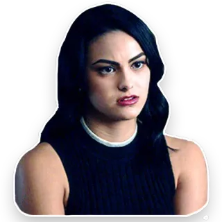 😠 9194b476 Veronica Lodge Riverdale Veronica Lodge, Riverdale, Camila Mendes, Teen Drama, TV Serie, Sticker telegram sticker