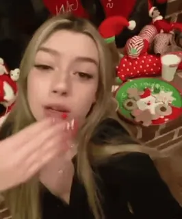 😘 21590ca3 Kerstmis, feestdagen, koekjes, decoratie, vrouw, binnen telegram sticker