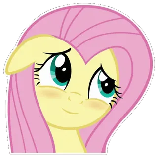 😊 abfdbc30 Fluttershy My Little Pony poney, cheval, dessin animé, amitié, mignon telegram sticker