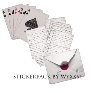 🧄 0dcbf8a5 K BY WYXXXSY 扑克牌, 字母, 游戏, A, 黑桃, 方块, 扑克, 运气 telegram sticker