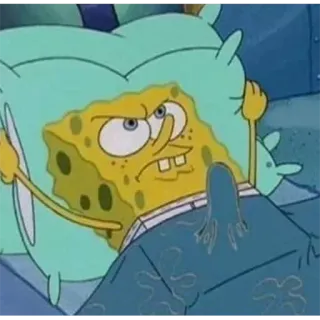 ➰ 2ed99905 Spongebob Spongebob Squarepants спанч боб, мультфильм, мем, злой, раздраженный, анимация telegram sticker