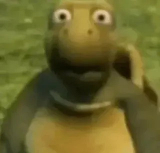 ➰ 4e836e6d черепаха, животное, рептилия, мультфильм, смешной, мем telegram sticker