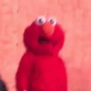 ➰ 664e6583 Elmo Элмо, Улица Сезам, детское шоу, кукла, красный, милый telegram sticker