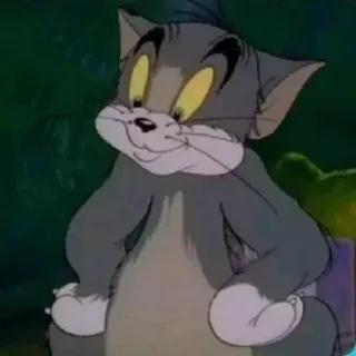 ➰ 87aba7db Tom Cat Tom and Jerry Мультфильм, Кот, Животное, Смешной, Том и Джерри, Персонаж telegram sticker