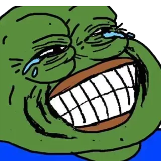 ➰ 922e6078 Pepe the Frog Пепе Лягушонок, Мем, Интернет-мем, Лягушка, Смех telegram sticker