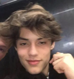 🚬 52a96d3d portrait, man, teenager, casual, indoors, selfie whatsapp sticker