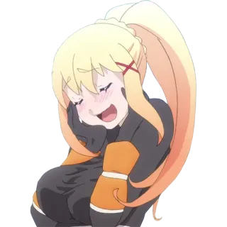 😍 4c35fc6b Darkness KonoSuba Аниме, Вайфу, Кавай, Милый, Darkness, KonoSuba, Персонаж, Женский whatsapp sticker