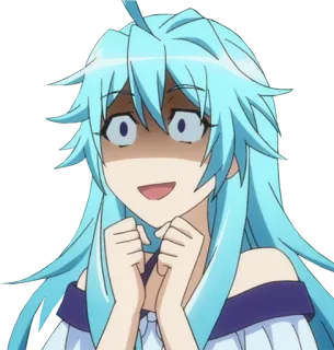 😱 bc164572 аниме, девушка, мультфильм, персонаж, иллюстрация, стикер whatsapp sticker