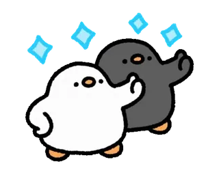 🐣 d57453df cartoon, birds, animals, digital art, offensive gesture, finger telegram sticker