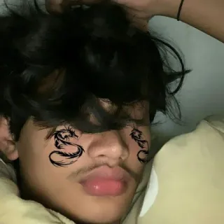 🚬 4e63de90 smok, twarz, tatuaż, naklejka telegram sticker