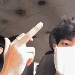 🚬 973fcf82 środkowy palec, obraźliwy gest, gest ręką, lekceważący telegram sticker